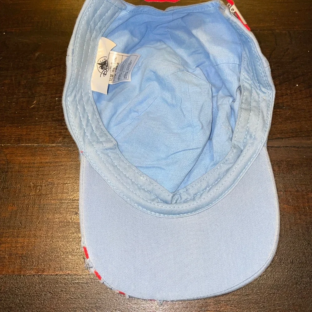 Disney Parks Youth Lilo & Stich EmBroidered Scratched WUz Here Cap Hat Cotton‎